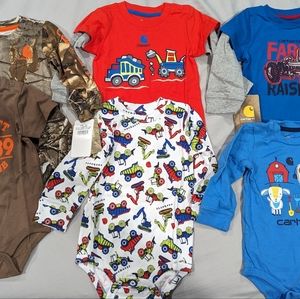 Lot of Carhartt Long Sleeve Bodysuits